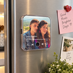 Custom Music Fridge Magnet For Couples