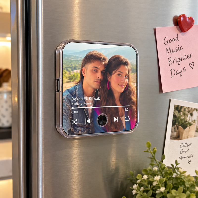 Custom Music Fridge Magnet For Couples