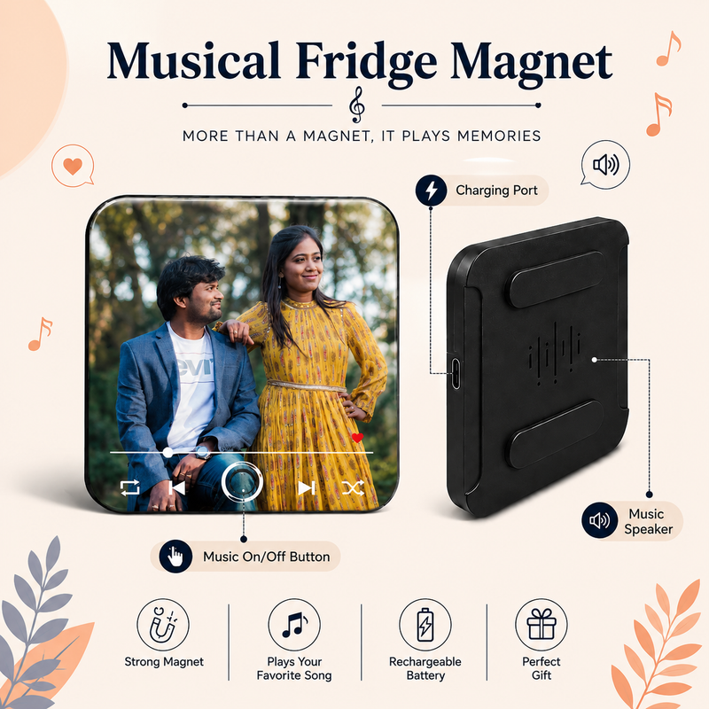 Personalised Music Fridge Magnet