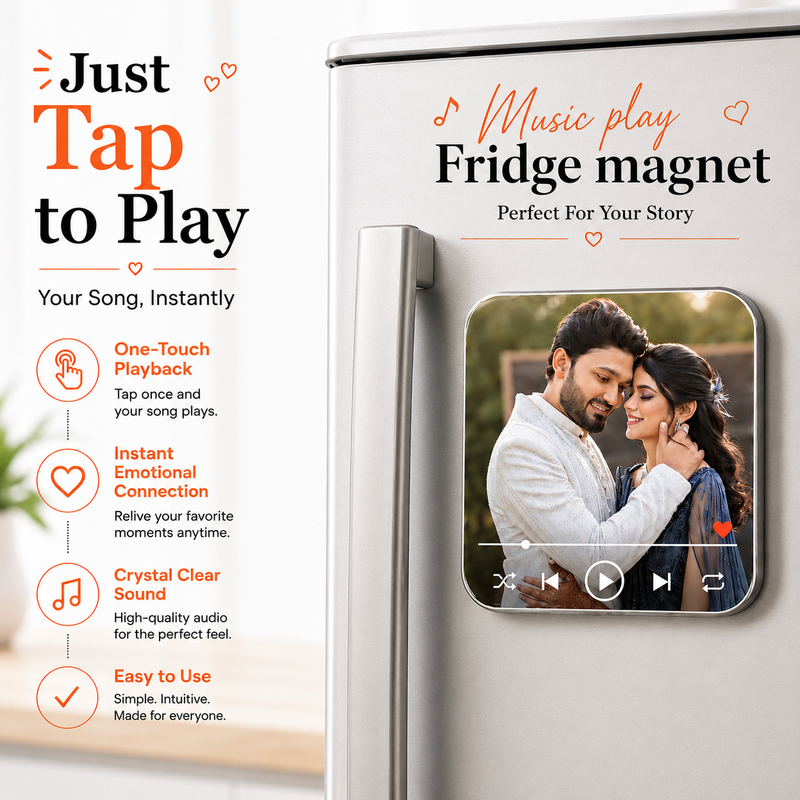 Personalised Music Fridge Magnet