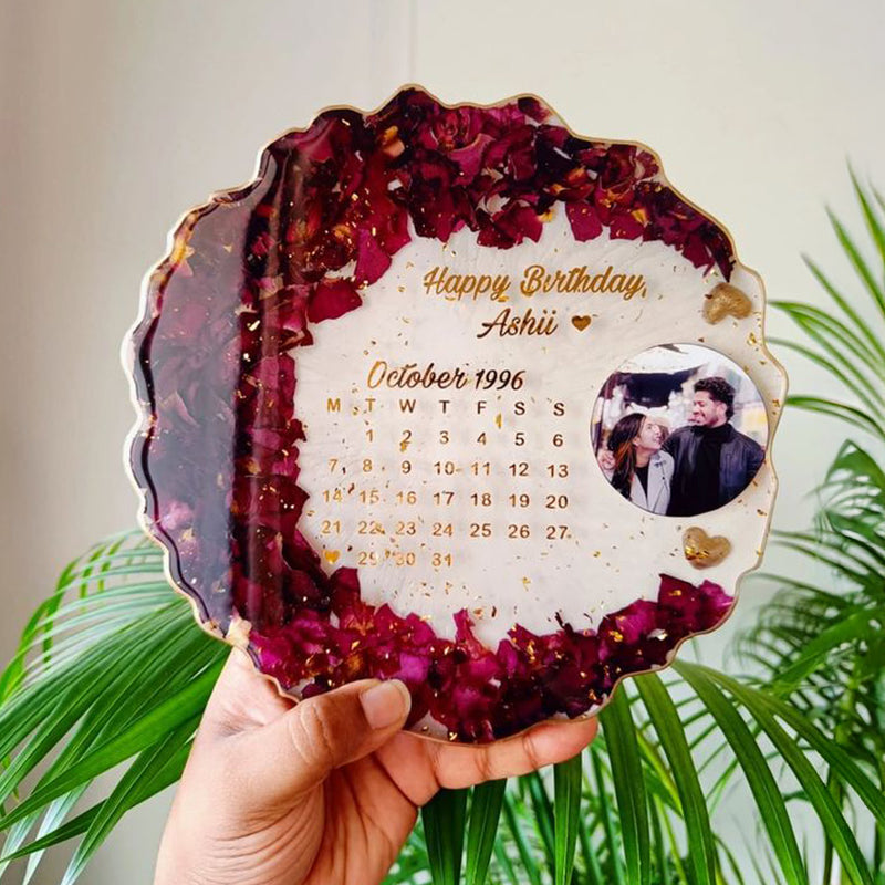 Rose & Customise Calander Resin Art