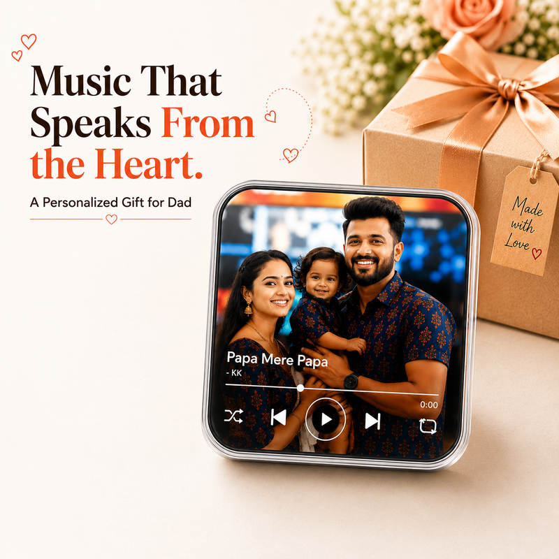 Personalized Music Magnet for Dad