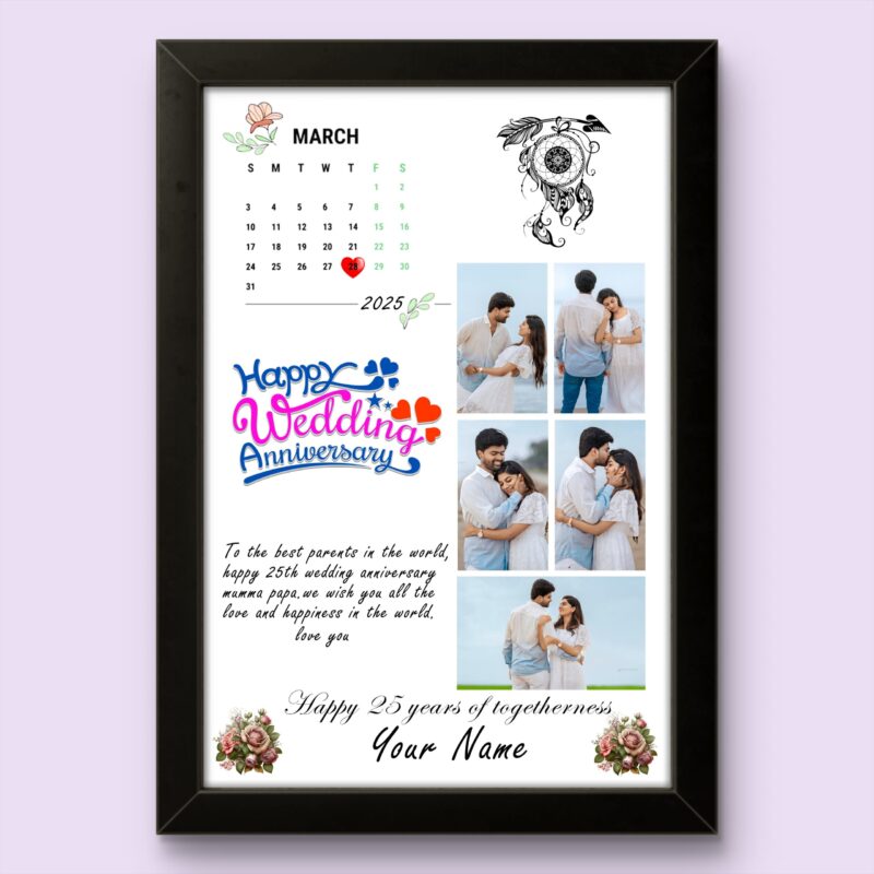 Forever and Always Anniversary Frame