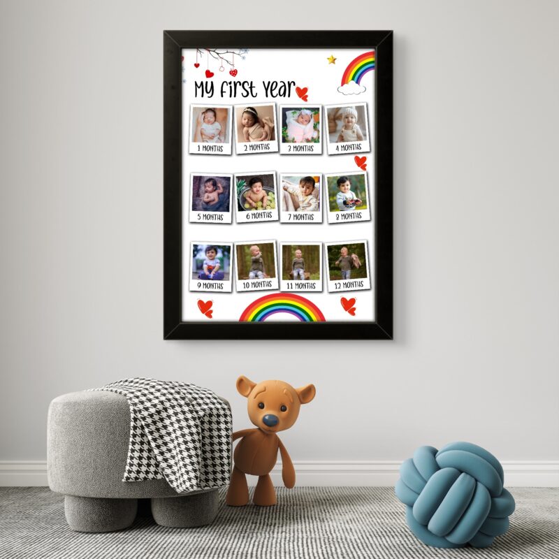 Baby Collage Frame 12 Months