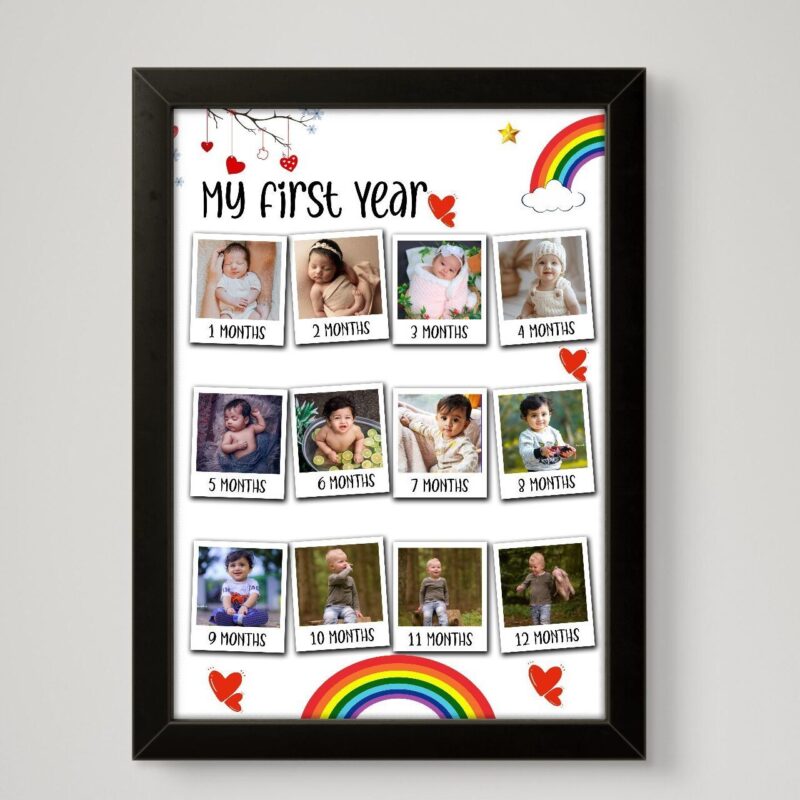Baby Collage Frame 12 Months