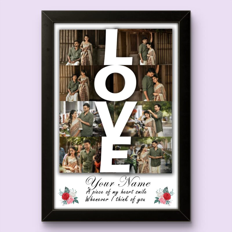 LOVE Story Personalized Photo Frame