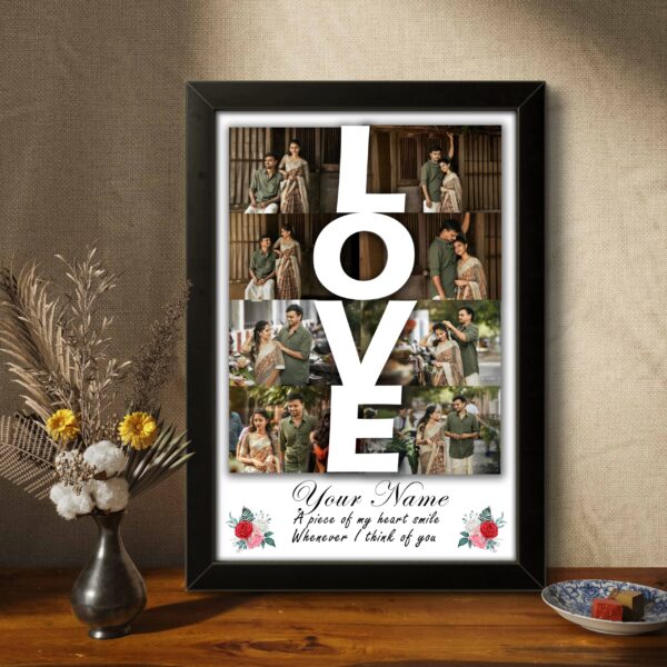 LOVE Story Personalized Photo Frame