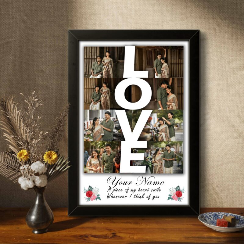 LOVE Story Personalized Photo Frame