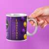 Purple Colour & Balloon Design Birthday Mug