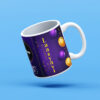 Purple Colour & Balloon Design Birthday Mug