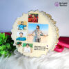 Collage Resin Art With Crystal Stone – Beautiful Gift