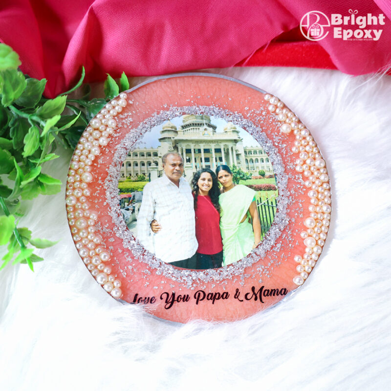 Moti Coated Customize Resin Art – Beautiful Gift