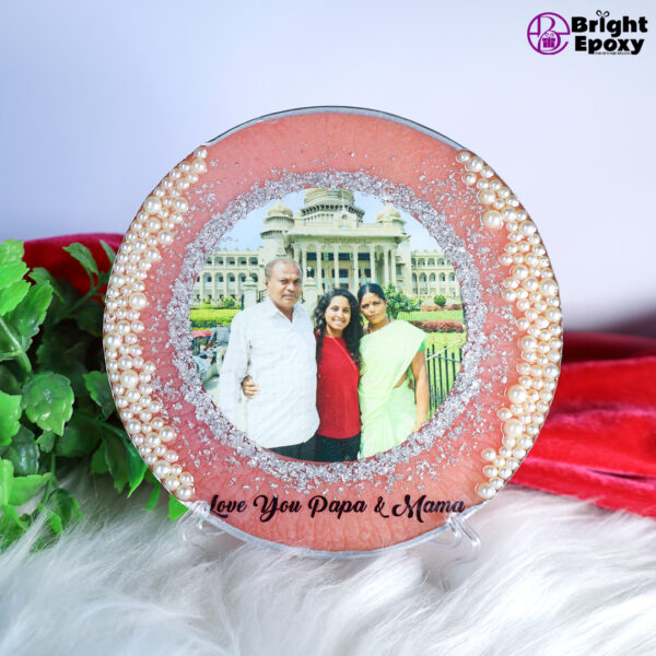 Moti Coated Customize Resin Art – Beautiful Gift